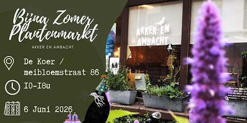 \u2600\ufe0f\ud83c\udf49 Bijna-zomer plantenmarkt! \ud83c\udf89