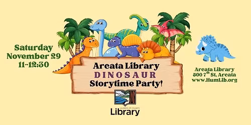 Dinosaur Storytime Party at Arcata Library