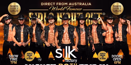 Aug 28th: Newburgh, NY - GIRLS NIGHT OUT\u00ae AUSTRALIAN TAKEOVER at Silk Factory