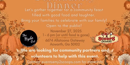 2025 Thanksgiving Community Dinner