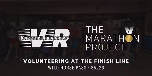 Valley Runners Finish Line Volunteering at The Marathon Project