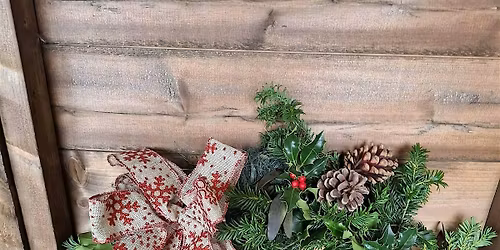 Xmas wreath decorating