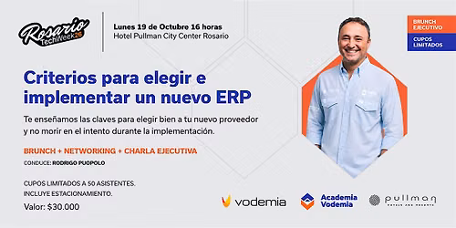 Brunch + Charla: Criterios para elegir e implementar un nuevo ERP