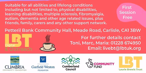 NEW! LBT Hub sessions @ Old Harraby