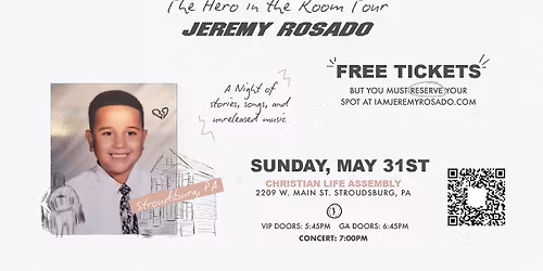 JEREMY ROSADO'S HERO IN THE ROOM TOUR STROUDSBURG, PA