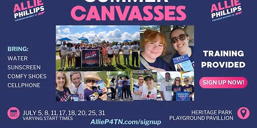 Team Allie July Canvass