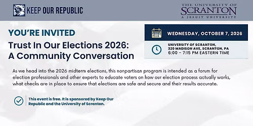Trust In Our Elections 2026: A Community Conversation