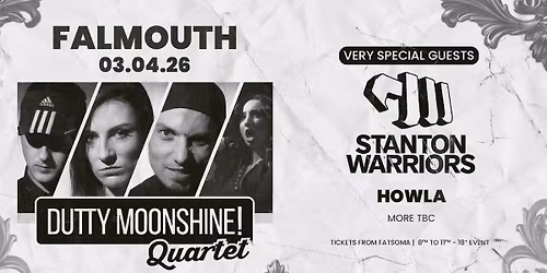 Falmouth - Dutty Moonshine Quartet - 3rd April