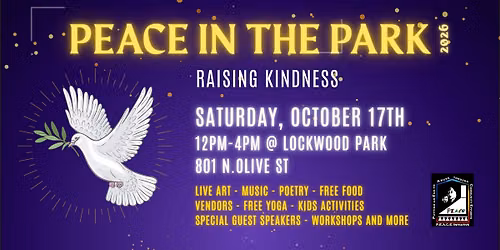 PEACE Initiative Presents: Peace In The Park 2026 : Raising Kindness