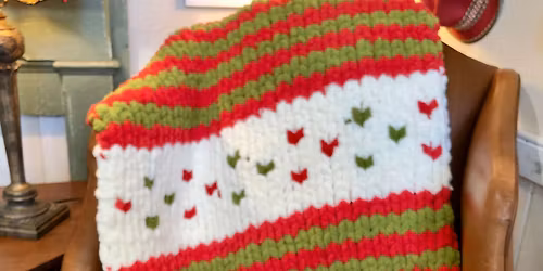 Hand Knit Chunky Blanket Class with Jennifer Dancy