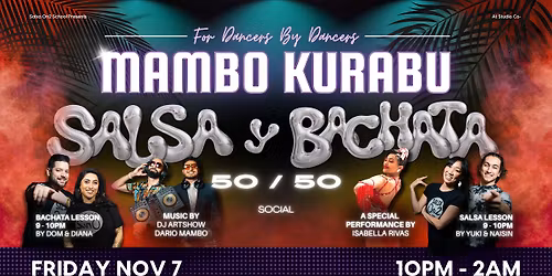 Salsa & Bachata Social: 50\/50 NIGHT NOV 7TH\ud83d\udd25