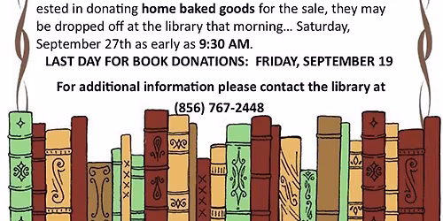 Marie Fleche Memorial Library Book and Bake Sale