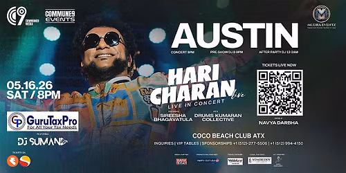 Haricharan Live   - Austin - USA 2026