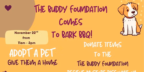 The Buddy Foundation come to Bark BBQ!