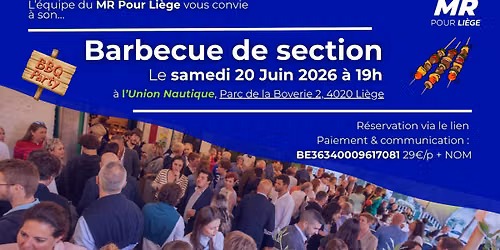 Barbecue de section \u2013 MR Pour Li\u00e8ge \ud83d\udd25