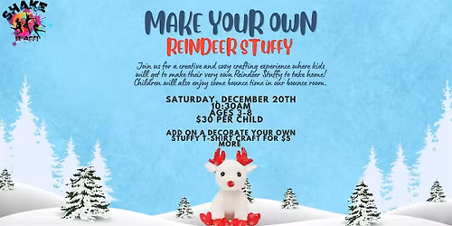 Shake it Off Make Your Own Reindeer Stuffy!