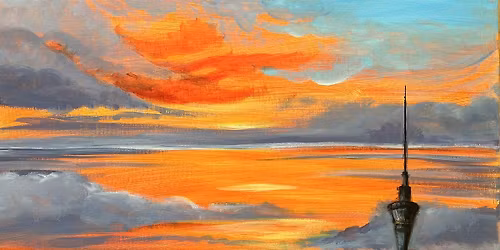 Paint n Chill Fri 6pm Free Welcome Drink - Sunset Sky Tower