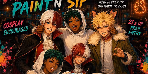 Anime Paint and Sip at Coyotes Bar