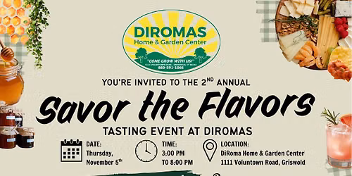 2nd Annual SAVOR THE FLAVORS Tasting Event!