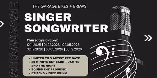 Singer Songwriter Showcase @ The Garage 