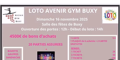 LOTO AVENIR GYM BUXY