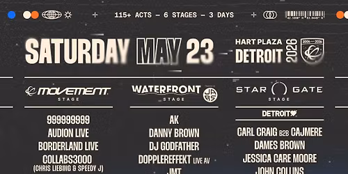 2026 Movement Music Festival - 3 Day Pass at Hart Plaza