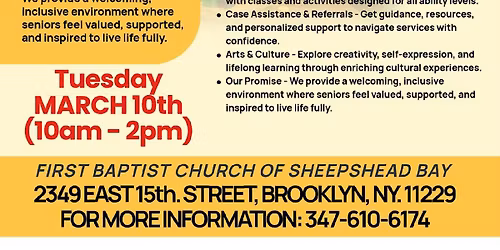 First Baptist Church of Sheepshead Opening Of Senior Day Center