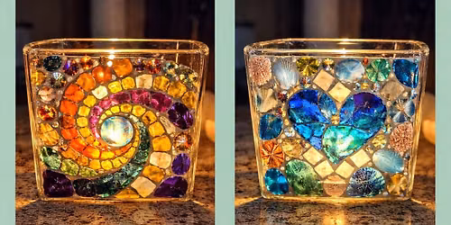 Mosaic Glass Candle Holder Workshop
