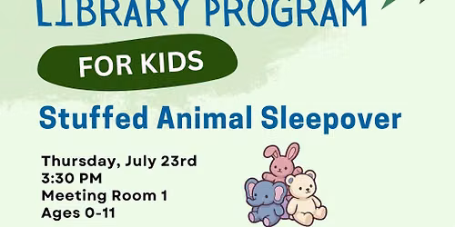 Stuffed Animal Sleepover
