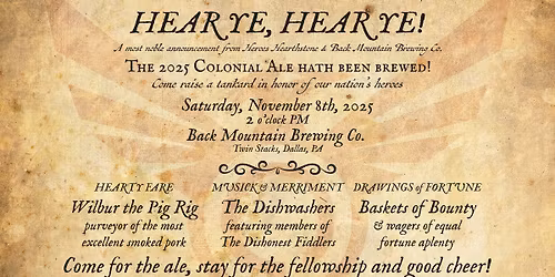 Raise Thy Tankard: The Heroes Hearthstone Colonial Ale Release 