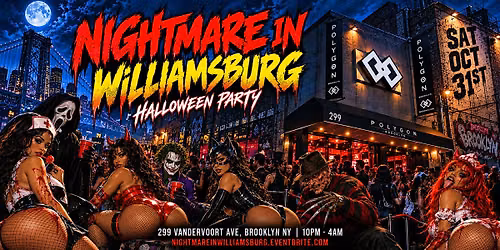 NightMare in Williamsburg: Halloween Party NYC at Polygon Brooklyn