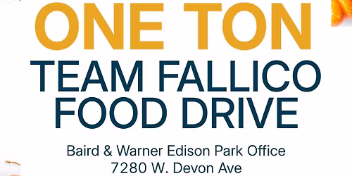 One Ton Team Fallico Food Drive