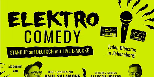 ELEKTRO-COMEDY: Standup mit live E-Musik