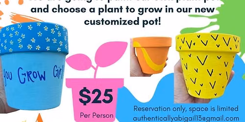 Plant pot painting