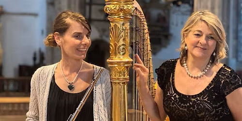Klio Blonz (flute) and Gabriella dall\u2019Allio (harp)