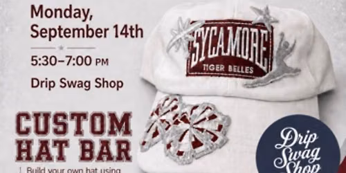 SSMS Dance Booster Club Custom Hat Bar Fundraiser 
