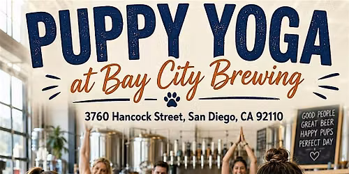 Puppy Yoga at Bay City Brewing