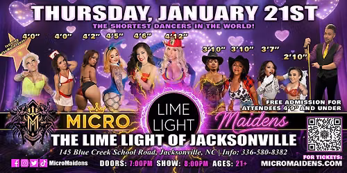 Jacksonville, NC - Micro Maidens: The Show @The Limelight of Jacksonville