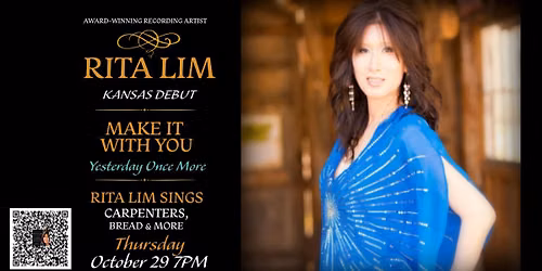 RITA LIM Award Winning Artist LIVE ON STAGE at Aztec Shawnee Theater