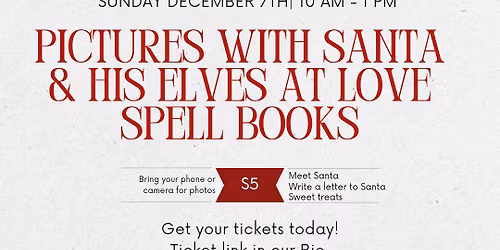 Pictures with Santa and his elves