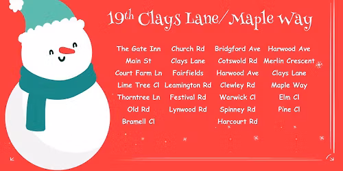 19th Clays Lane and Maple Way - Starting at The Gate.