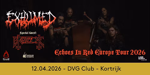 Exhumed + Gruesome @ DVG Club, Kortrijk