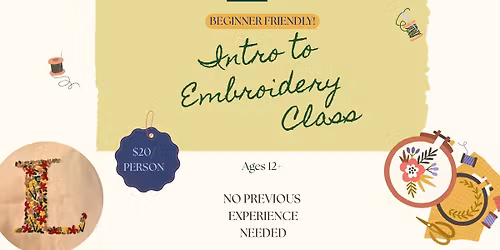 Intro to Embroidery
