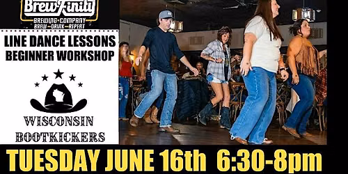 Line Dance Lessons Beginner Workshop\/Brewfinity Pewaukee\/Tuesday June 16