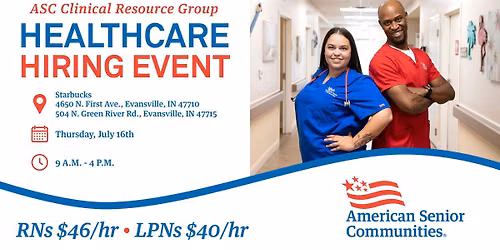 Evansville, IN: CRG Healthcare Hiring Event