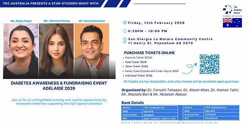 Diabetes Awareness & Fundraising Event Adelaide 2026
