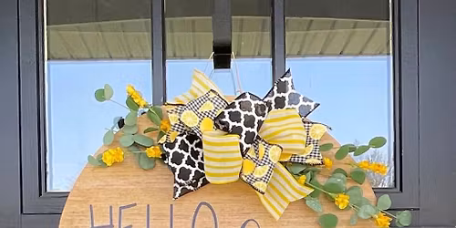 Hello Sunshine Door Sign Sip & Paint: Hickory Vines