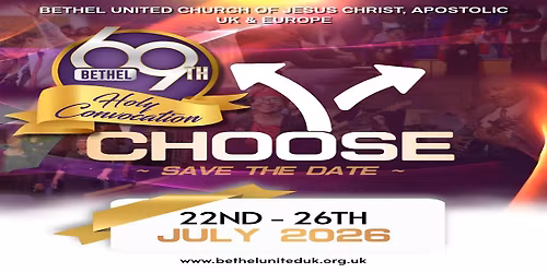 Bethel 69th Holy Convocation - OVERSEAS DELEGATES  Registration 2026