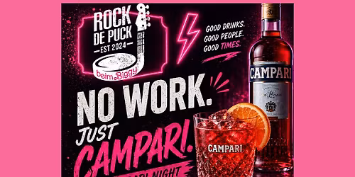 No Work. Just Campari Night \ud83c\udf79