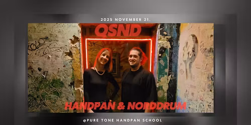 QSND duo - QSTAR handpan & Nord Drummer koncert